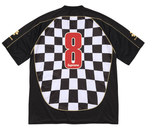 Jersey Supreme SS26 "Checkerboard Soccer" Preto