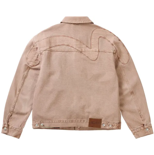 Jaqueta Palace x Evisu "Type II Denim Jacket Pink Wash" Rosa