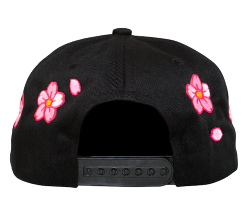 Boné Oma Design LA LA "Cherry Blossom" Preto