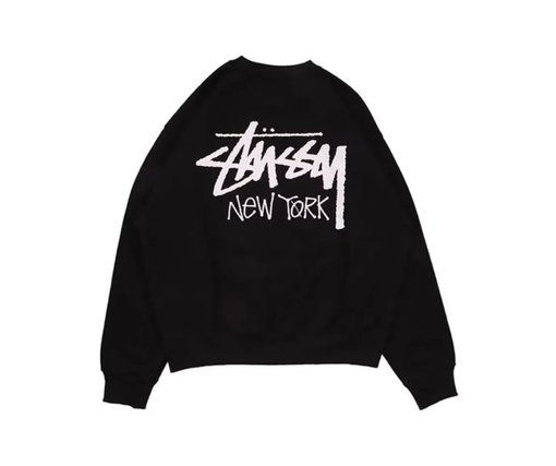 Crewneck Stussy "Stock New York" Preto