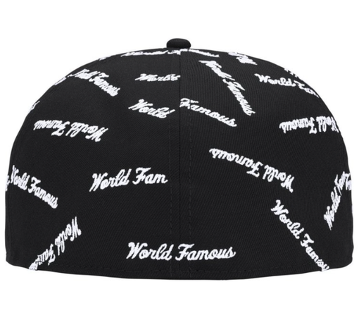 Boné Supreme FW26 x New Era "Famous Box Logo" Preto