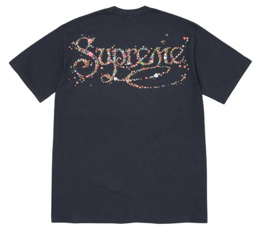 Camiseta Supreme FW26 "Gems" Azul Marinho