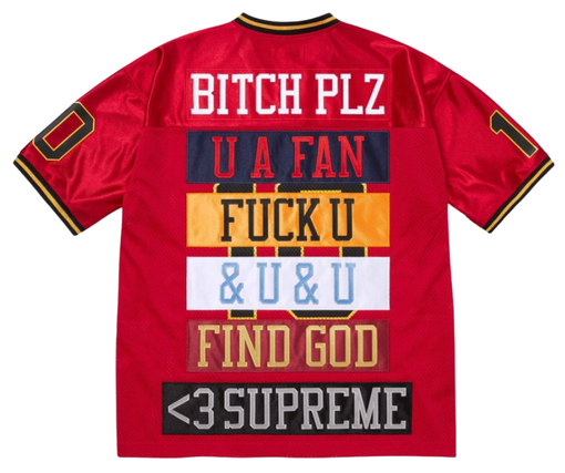 Jersey Supreme SS26 "Find God Football" Vermelho