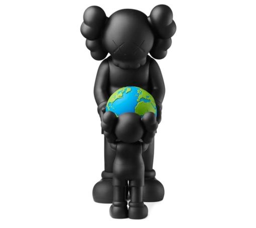 Boneco Kaws "The Promise Vinyl Figure Black" Preto