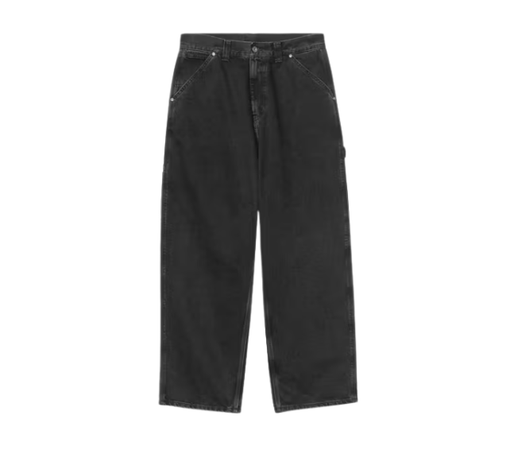 Calça Carhartt "Belmont Washed Black Stone" Preto