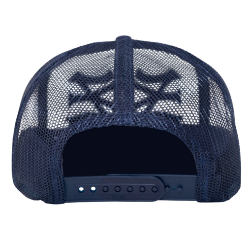 Boné Oma Design "NY NY Trucker" Branco/Azul