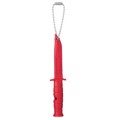 Chaveiro Supreme x Ka-Bar "Emergency Whistle" Vermelho/Preto