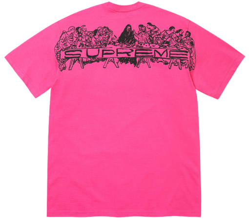 Camiseta Supreme SS26 "Supper" Rosa