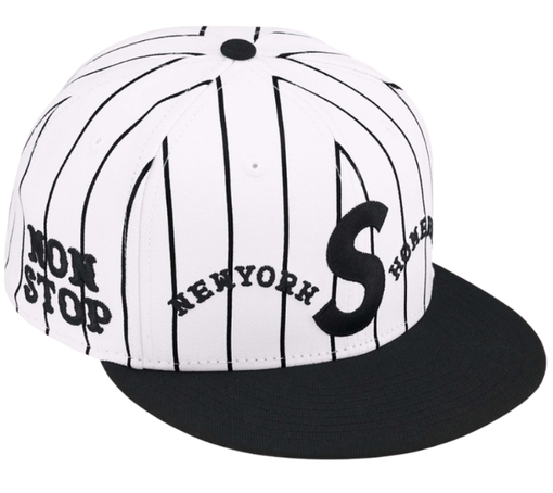 Boné Supreme SS25 "Homerun S Logo New Era" Branco