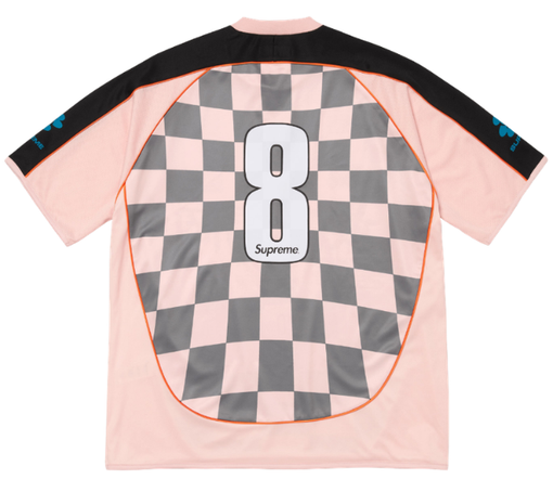 Jersey Supreme SS26 "Checkerboard Soccer" Rosa