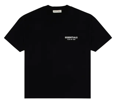 Camiseta Fear of God Essentials "Classic Short Sleeve Tee Vintage Black" Preto