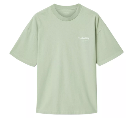 Camiseta AllSaints "Underground Oversized Celadon Green" Verde