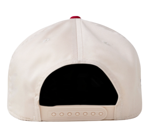 Boné Oma Design "NY NY Curved Brim" Creme/Vermelho