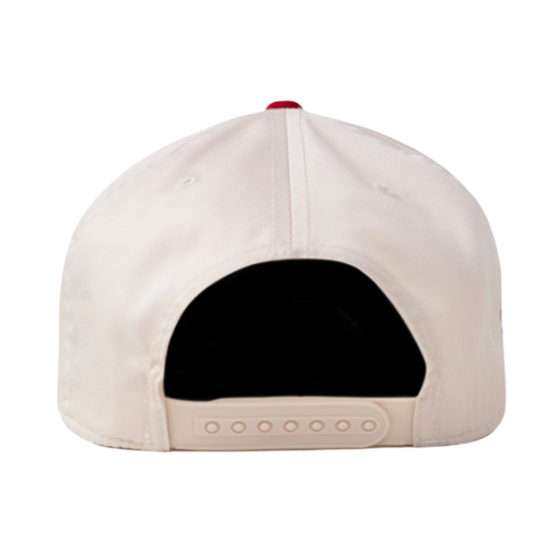 Boné Oma Design "LA LA Curved Brim" Creme/Vermelho