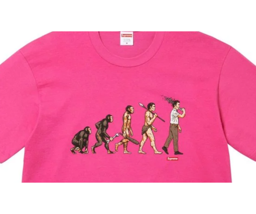 Camiseta Supreme SS26 "Evolution" Rosa