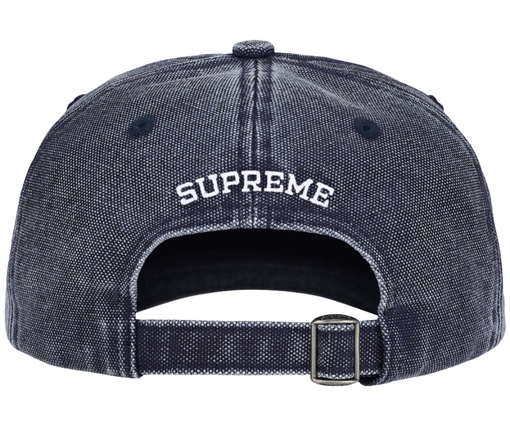 Boné Supreme SS26 "Pigment Coated S Logo 6-Panel" Azul Marinho