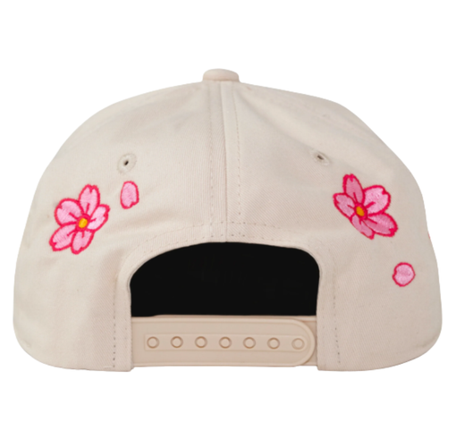 Boné Oma Design "LA LA Cherry Blossom" Creme/Preto