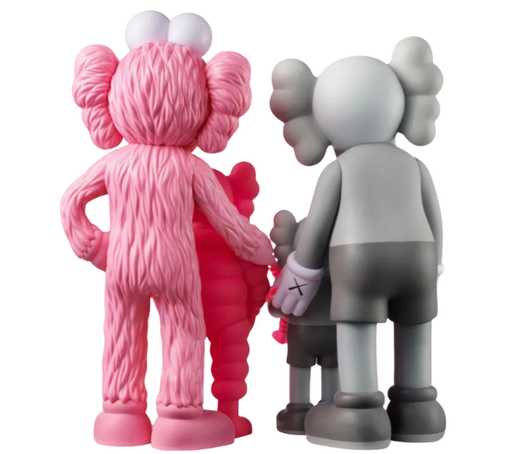 Boneco Kaws "Family Vinyl Figures Grey Pink" Multicolor
