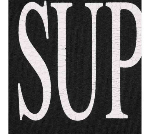 Moletom Supreme FW26 "Capital Hooded Sweatshirt" Preto