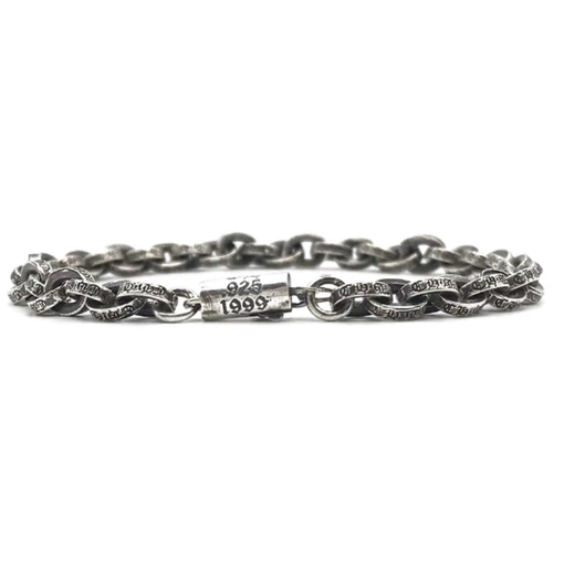 Bracelete Chrome Hearts "Silver Paperchain" Prata