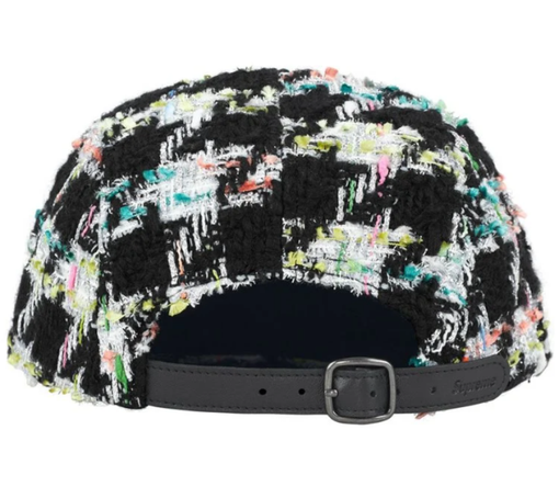 Boné Supreme FW26 "Bouclé" Preto