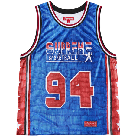 Jersey Supreme SS25 "Marker Basketball" Azul