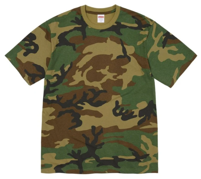 Camiseta Supreme FW26 "Gems" Camuflado