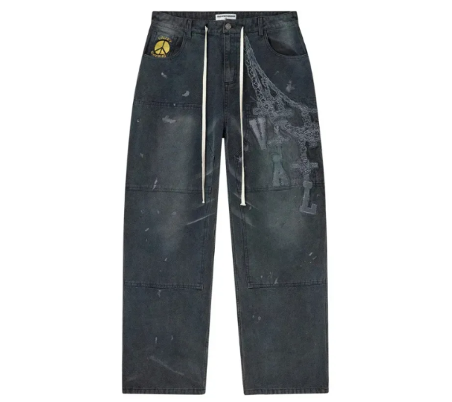 Calça Valley "Chain Painters Asphalt" Preto