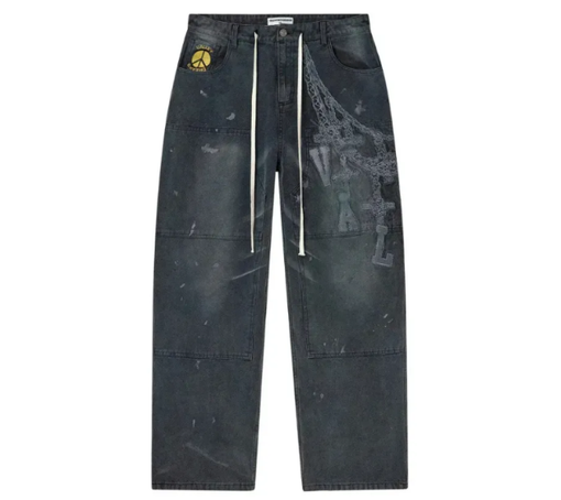Calça Valley "Chain Painters Asphalt" Preto