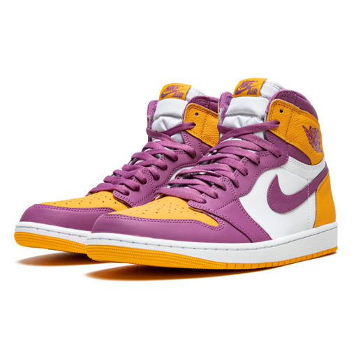 Tênis Air Jordan 1 High Og "Brotherhood" Rosa/Amarelo