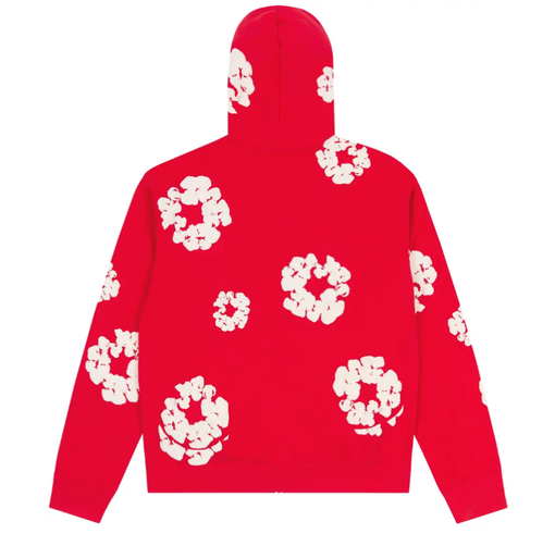 Moletom Denim Tears "Cotton Wreath Zip Hoodie" Vermelho