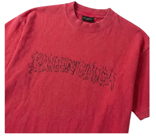 Camiseta Balenciaga "Flame Red" Vermelho