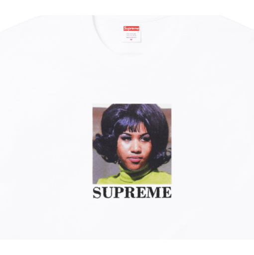 Camiseta Supreme SS26 "Aretha" Branco