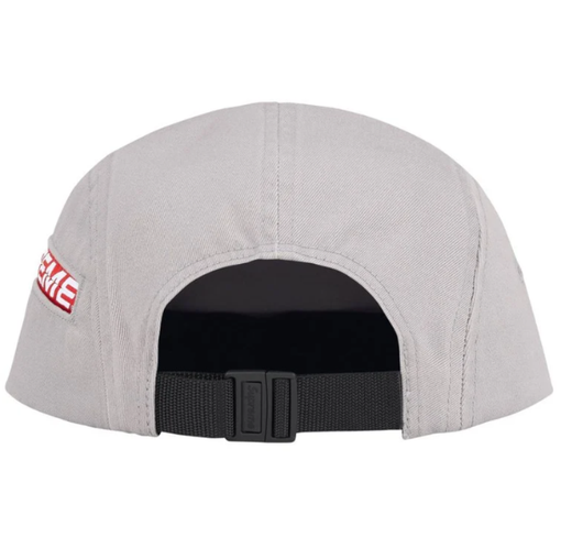 Boné Supreme "Side Zip SS26" Cinza