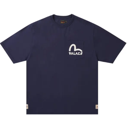 Camiseta Palace x Evisu "Navy" Azul Marinho