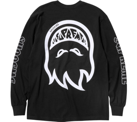 Longsleeve Supreme SS26 "Spitfire" Preto