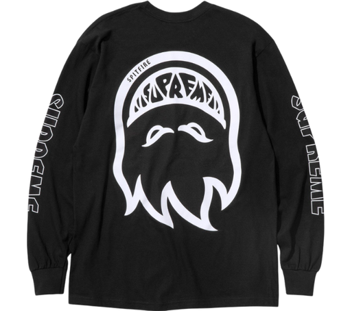 Longsleeve Supreme SS26 "Spitfire" Preto