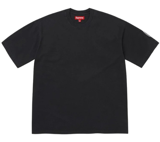 Camiseta Supreme FW26 "Checkerboard Intarsia S/S Top" Preto