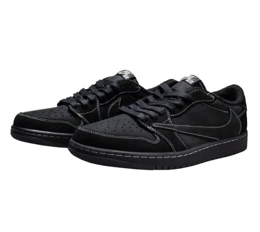 Tênis Jordan 1 Retro Low OG SP X Travis Scott "Black Phantom" Preto