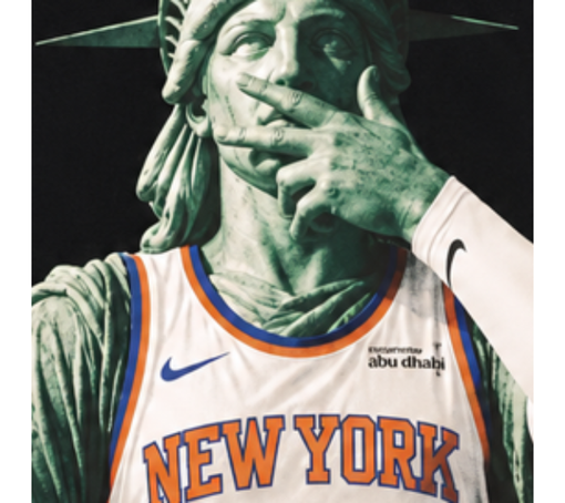 Camiseta Nike x NY Knicks "Brunson Statue of Liberty" Preto