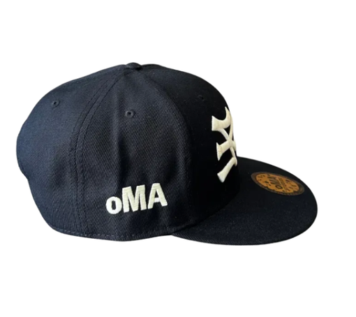 Boné Oma Design "NY NY Hat 6 Panel Black/Cream" Preto