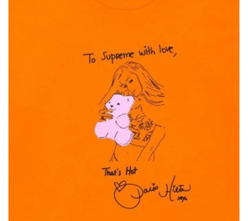 Camiseta Supreme FW26 "Paris" Laranja