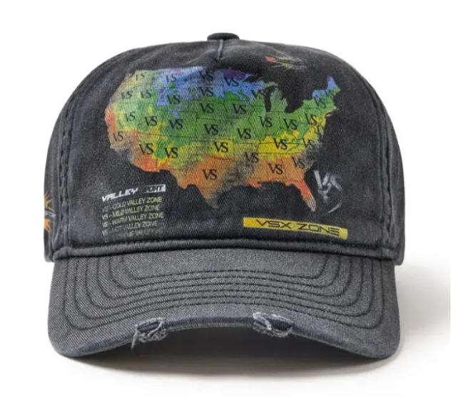 Boné Valley "Weatherman Cap" Preto