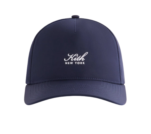 Boné Kith "Script Wrinkle Nylon Snapback Nocturnal" Azul Marinho