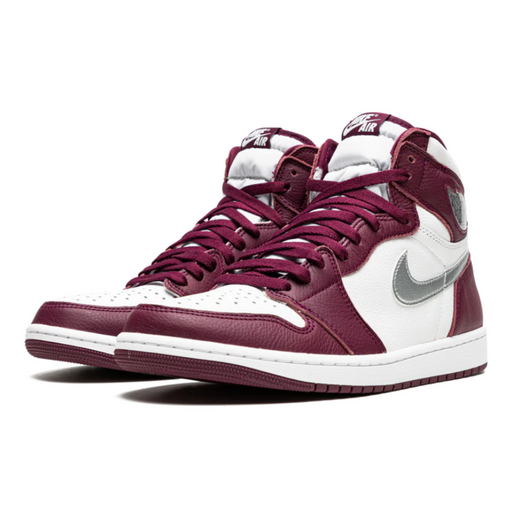 Tênis Nike Air Jordan 1 Retro High OG "Bordeaux" Bordô/Branco