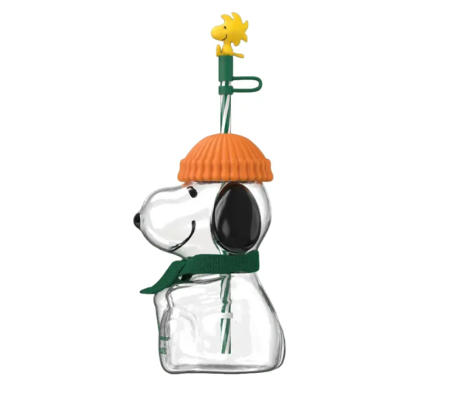 Copo Starbucks x Peanuts "The Snoopy Glass Cold Cup" Multicolor