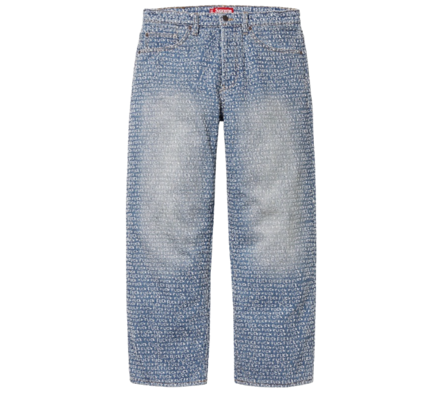 Calça Supreme SS25 "Fuck Stitch Loose Fit Jean" Azul