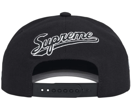 Boné Supreme 6-Panel SS26 "World Famous S Logo" Preto