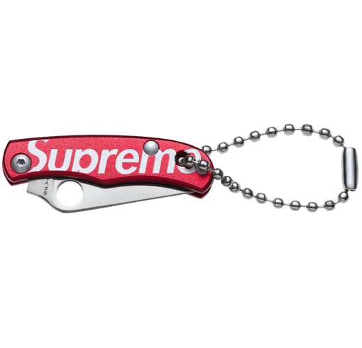 Canivete Supreme SS26 "Spyderco Bug Knife" Vermelho/Preto