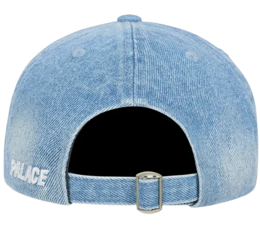 Boné Palace "Bleached Denim P 6-Panel Stonewash" Azul